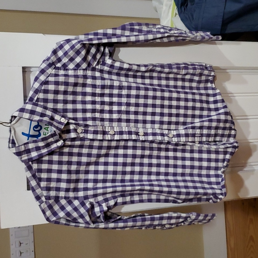 Crewcuts J Crew boys button down checked shirt size 8
